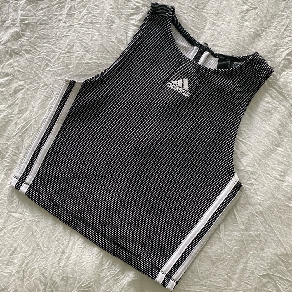 Adidas Zippable Ribbed Tank